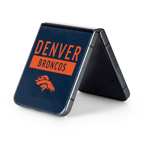 NFL Denver Broncos Blue Performance Series Galaxy Z Flip5 5G Skin