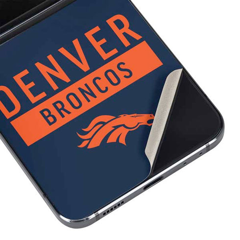 NFL Denver Broncos Blue Performance Series Galaxy Z Flip5 5G Skin