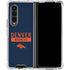 NFL Denver Broncos Blue Performance Series Galaxy Z Fold4 5G Clear Case