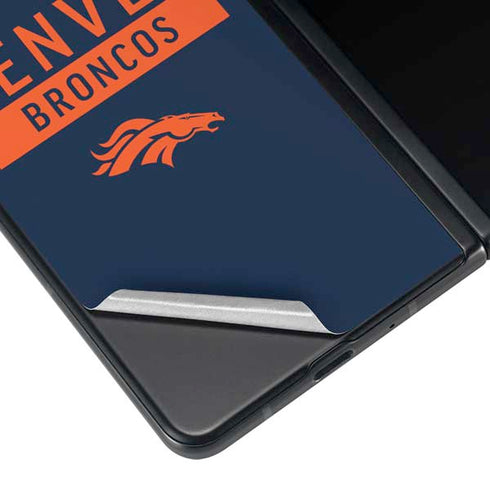 NFL Denver Broncos Blue Performance Series Galaxy Z Fold4 5G Skin