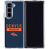 NFL Denver Broncos Blue Performance Series Galaxy Z Fold5 5G Clear Case