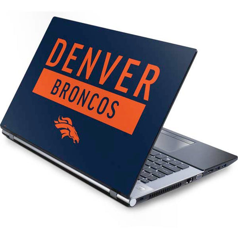 NFL Denver Broncos Blue Performance Series Generic Laptop Skin