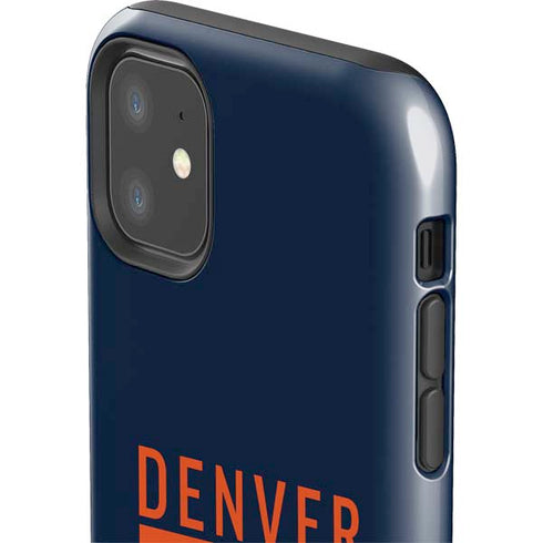 NFL Denver Broncos Blue Performance Series iPhone 11 Impact Case