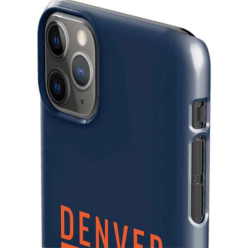 NFL Denver Broncos Blue Performance Series iPhone 11 Pro Max Lite Case