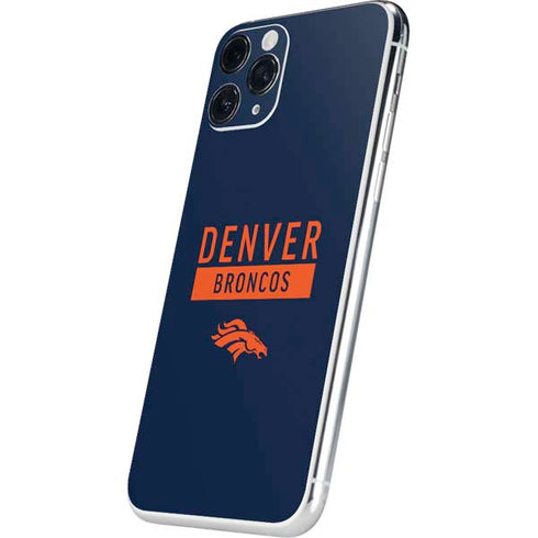 NFL Denver Broncos Blue Performance Series iPhone 11 Pro Skin