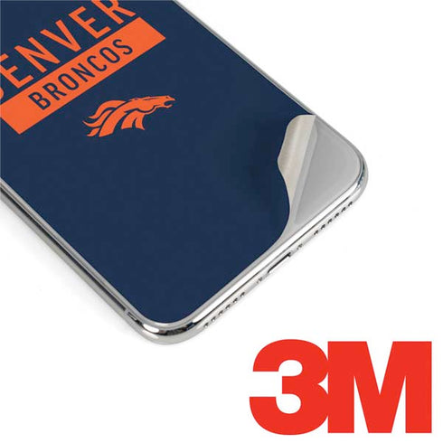 NFL Denver Broncos Blue Performance Series iPhone 11 Pro Skin