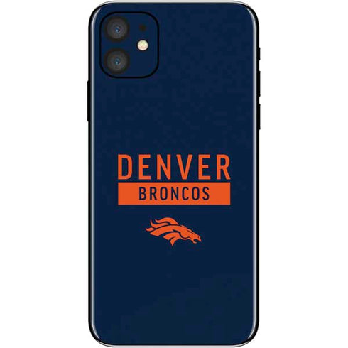 NFL Denver Broncos Blue Performance Series iPhone 11 Skin
