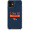 NFL Denver Broncos Blue Performance Series iPhone 12 Clear Case