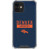 NFL Denver Broncos Blue Performance Series iPhone 12 Clear Case