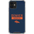 NFL Denver Broncos Blue Performance Series iPhone 12 Mini Clear Case