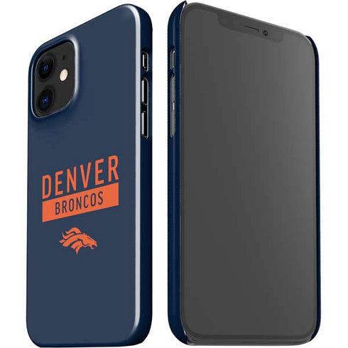 NFL Denver Broncos Blue Performance Series iPhone 12 Mini Lite Case