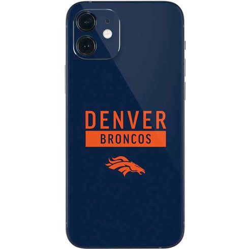 NFL Denver Broncos Blue Performance Series iPhone 12 Mini Skin