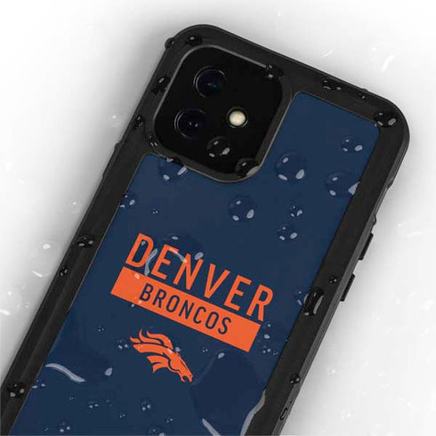 NFL Denver Broncos Blue Performance Series iPhone 12 Mini Waterproof Case