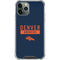 NFL Denver Broncos Blue Performance Series iPhone 12 Pro Clear Case
