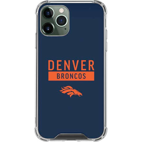 NFL Denver Broncos Blue Performance Series iPhone 12 Pro Max Clear Case