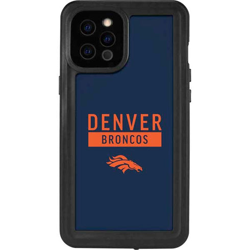 NFL Denver Broncos Blue Performance Series iPhone 12 Pro Max Waterproof Case