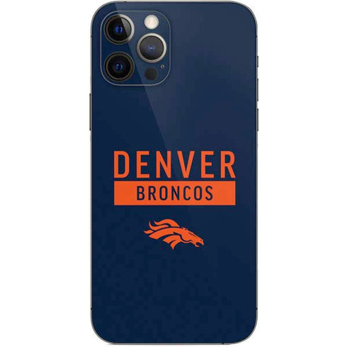 NFL Denver Broncos Blue Performance Series iPhone 12 Pro Skin