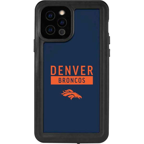 NFL Denver Broncos Blue Performance Series iPhone 12 Pro Waterproof Case