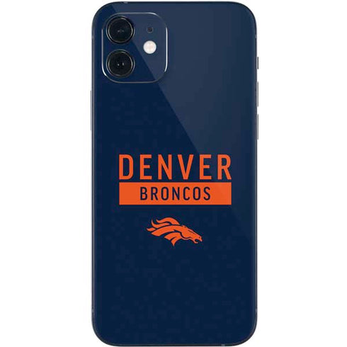 NFL Denver Broncos Blue Performance Series iPhone 12 Skin