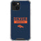 NFL Denver Broncos Blue Performance Series iPhone 13 Clear Case