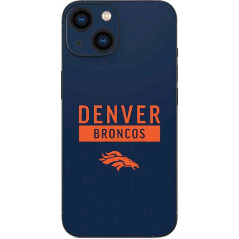 NFL Denver Broncos Blue Performance Series iPhone 13 Mini Skin