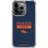 NFL Denver Broncos Blue Performance Series iPhone 13 Pro Clear Case