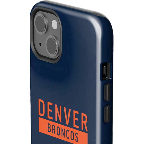 NFL Denver Broncos Blue Performance Series iPhone 15 Plus Impact Case