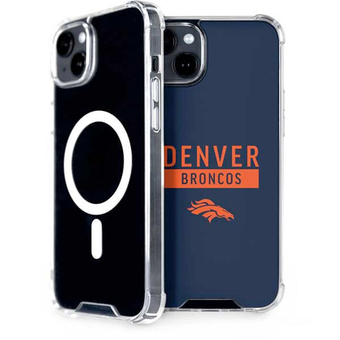 NFL Denver Broncos Blue Performance Series iPhone 15 Plus MagSafe Case