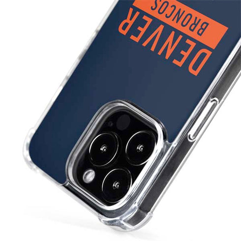 NFL Denver Broncos Blue Performance Series iPhone 15 Pro Max MagSafe Case