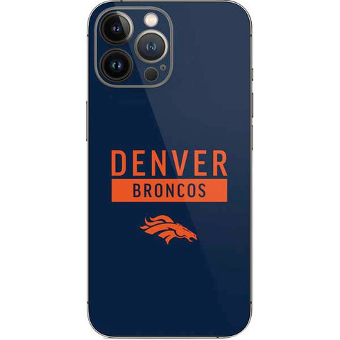 NFL Denver Broncos Blue Performance Series iPhone 14 Pro Max Skin