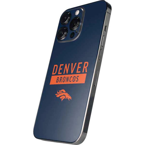 NFL Denver Broncos Blue Performance Series iPhone 14 Pro Max Skin