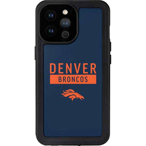 NFL Denver Broncos Blue Performance Series iPhone 14 Pro Max Waterproof Case