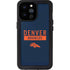 NFL Denver Broncos Blue Performance Series iPhone 14 Pro Max Waterproof Case