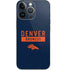 NFL Denver Broncos Blue Performance Series iPhone 14 Pro Skin