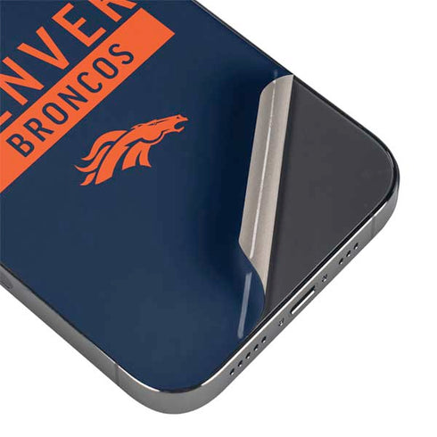 NFL Denver Broncos Blue Performance Series iPhone 14 Pro Skin
