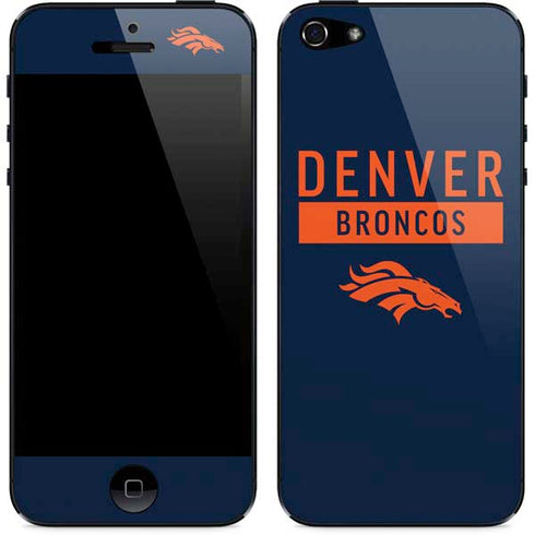 NFL Denver Broncos Blue Performance Series iPhone 5/5s/5SE Skin