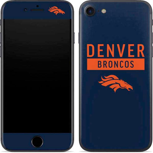 NFL Denver Broncos Blue Performance Series iPhone 7 Skin
