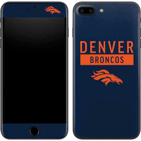 NFL Denver Broncos Blue Performance Series iPhone 8 Plus Skin