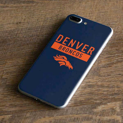 NFL Denver Broncos Blue Performance Series iPhone 8 Plus Skin
