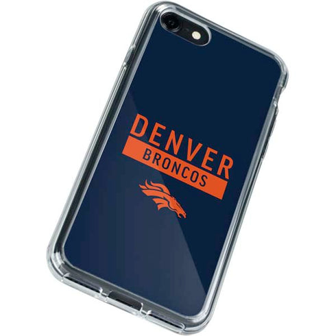 NFL Denver Broncos Blue Performance Series iPhone SE (2nd & 3rd Gen) Clear Case