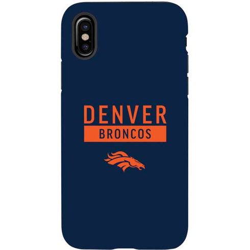 NFL Denver Broncos Blue Performance Series iPhone X Pro Case