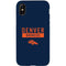 NFL Denver Broncos Blue Performance Series iPhone X Pro Case