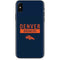 NFL Denver Broncos Blue Performance Series iPhone X Skin