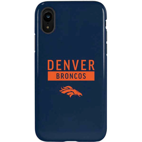 NFL Denver Broncos Blue Performance Series iPhone XR Pro Case