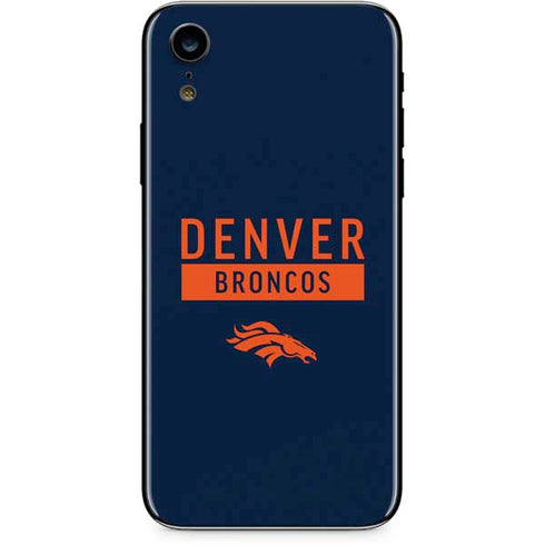 NFL Denver Broncos Blue Performance Series iPhone XR Skin