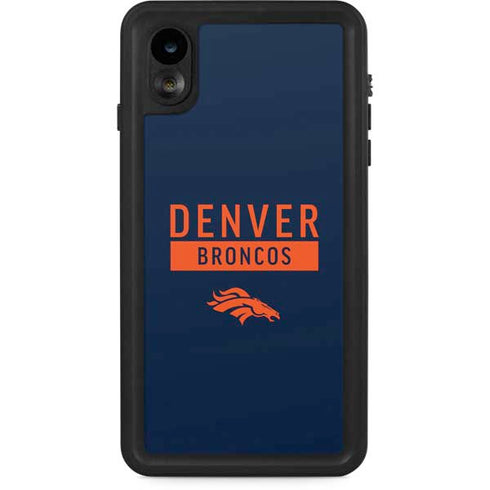 NFL Denver Broncos Blue Performance Series iPhone XR Waterproof Case