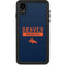 NFL Denver Broncos Blue Performance Series iPhone XR Waterproof Case
