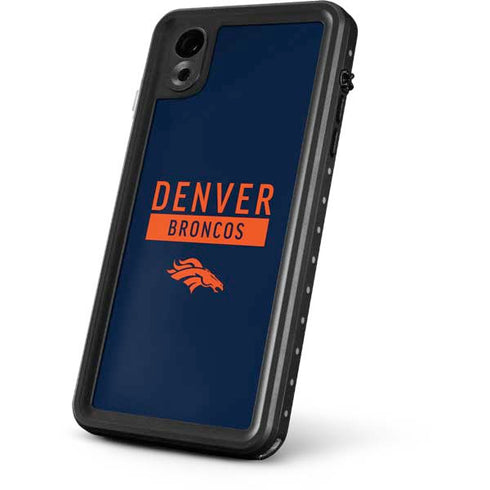 NFL Denver Broncos Blue Performance Series iPhone XR Waterproof Case