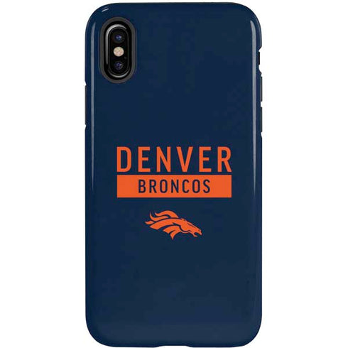 NFL Denver Broncos Blue Performance Series iPhone XS Pro Case