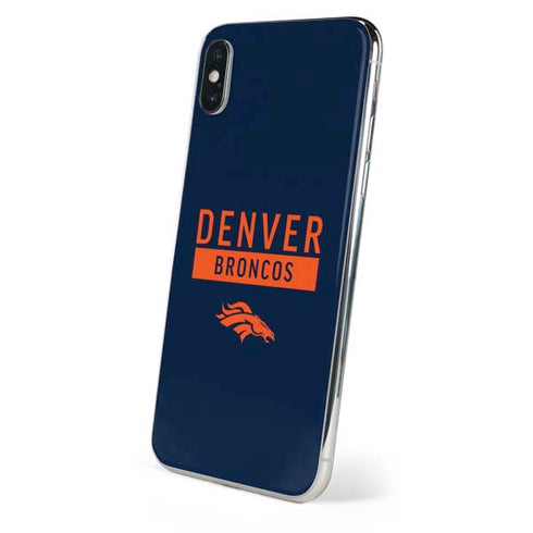 NFL Denver Broncos Blue Performance Series iPhone XS Skin